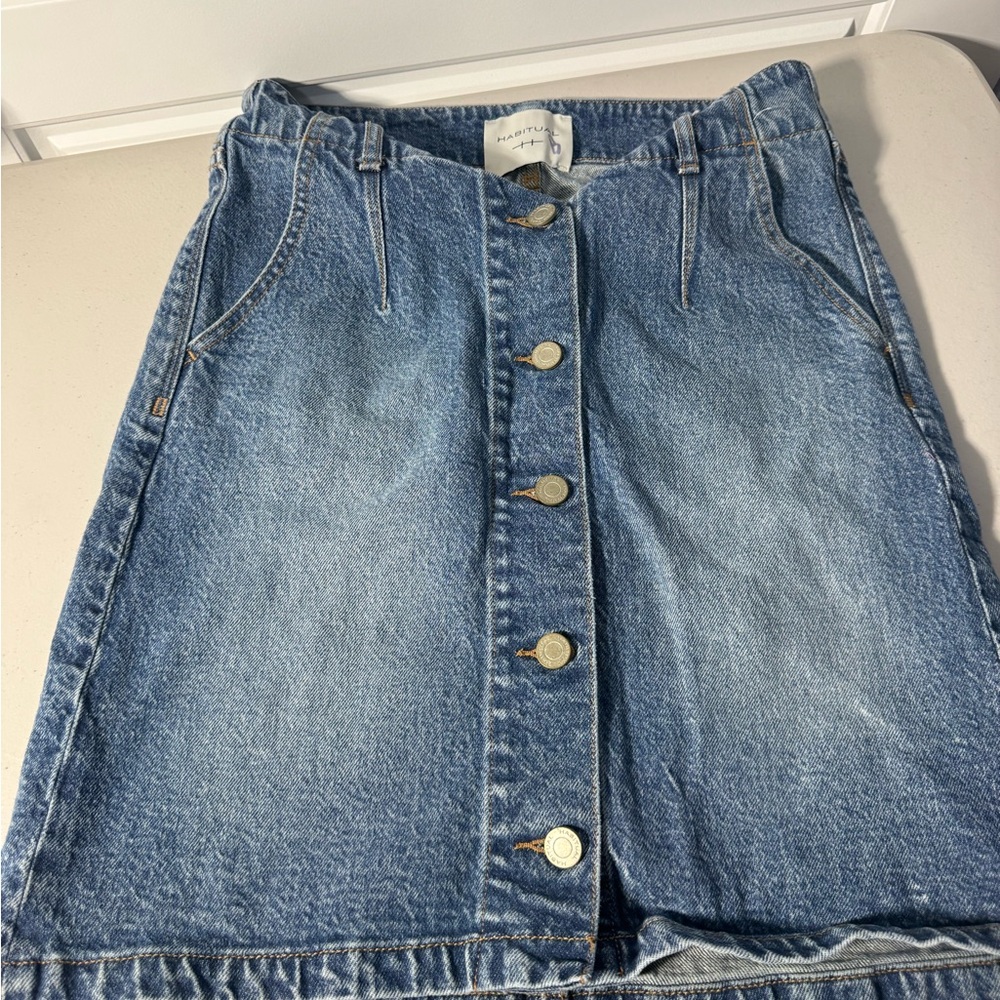 Habitual Button Down Mini Skirt - image 1